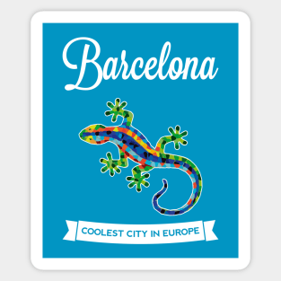 BARCELONA GAUDI LIZARD - Dark Colors Sticker